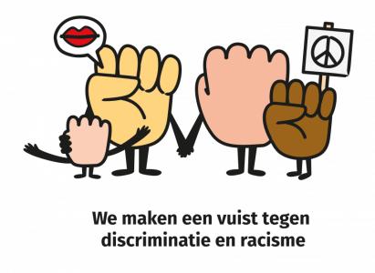 vuist tegen racisme